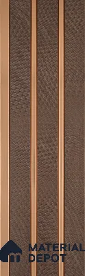 Cappucino Brown Leather Look PN 07456 8 ft x 4.8 inch PVC Panel - 10 mm | Suitable for Living Room, Bedroom & Office | Width is Subjected to 5% Variation