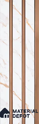 Ivory Pearl Marble Look PN 07459 8 ft x 4.8 inch PVC Panel - 10 mm | Suitable for Living Room, Bedroom & Office | Width is Subjected to 5% Variation