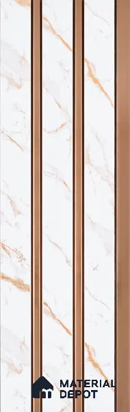 Ivory Pearl Marble Look PN 07459 8 ft x 4.8 inch PVC Panel - 10 mm | Suitable for Living Room, Bedroom & Office | Width is Subjected to 5% Variation