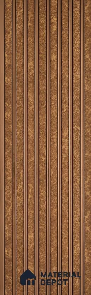 Mud Brown Stone Look PN 07470 8 ft x 4.8 inch PVC Panel - 10 mm | Suitable for Living Room, Bedroom & Office | Width is Subjected to 5% Variation