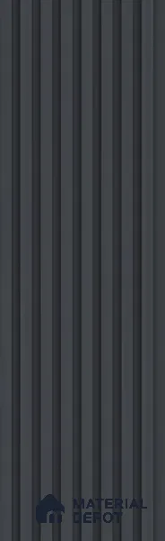 Graphite Grey Plain Colour Look PN 07482 8 ft x 4.8 inch PVC Panel - 10 mm | Suitable for Living Room, Bedroom & Office | Width is Subjected to 5% Variation