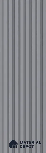 Mist Grey Plain Colour Look PN 07483 8 ft x 4.8 inch PVC Panel - 10 mm | Suitable for Living Room, Bedroom & Office | Width is Subjected to 5% Variation