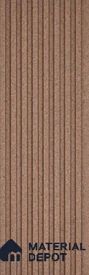 Brown Stone Look Charcoal Louver/Panel 9.5 ft x 5 inch - 12 mm | Ideal for Feature Wall, Living Room, Bedroom, Home, TV Unit | PN 07596