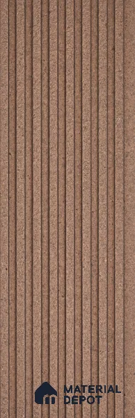 Brown Stone Look Charcoal Louver/Panel 9.5 ft x 5 inch - 12 mm | Ideal for Feature Wall, Living Room, Bedroom, Home, TV Unit | PN 07596