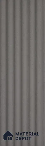 Grey Stone Look Charcoal Louver/Panel 9.5 ft x 5 inch - 12 mm | Ideal for Feature Wall, Living Room, Bedroom, Home, TV Unit | PN 07605