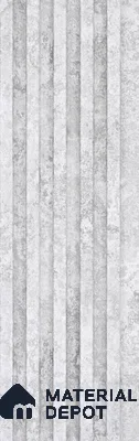 Grey Stone Look Charcoal Louver/Panel 9.5 ft x 5 inch - 12 mm | Ideal for Feature Wall, Living Room, Bedroom, Home, TV Unit | PN 07606
