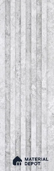 Grey Stone Look Charcoal Louver/Panel 9.5 ft x 5 inch - 12 mm | Ideal for Feature Wall, Living Room, Bedroom, Home, TV Unit | PN 07606