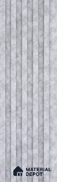 Grey Stone Look Charcoal Louver/Panel 9.5 ft x 5 inch - 12 mm | Ideal for Feature Wall, Living Room, Bedroom, Home, TV Unit | PN 07608