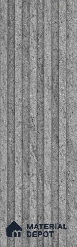 Grey Stone Look Charcoal Louver/Panel 9.5 ft x 5 inch - 12 mm | Ideal for Feature Wall, Living Room, Bedroom, Home, TV Unit | PN 07609