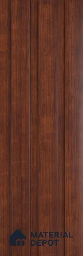 Brown Wood PN 07685 9.1 ft x 5 inch Charcoal Louvers/Panels - 12 mm | Suitable for Feature Wall, TV Unit & Living Room | Width is Subjected to 5% Variation