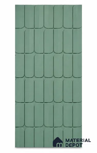 Capsule Geometric Carved 8.7 ft x 4 ft CNC Made HDHMR Panel - 25 mm