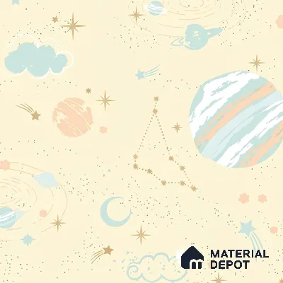 5136-1 | 5 Meter x 42 Inch PVC Space Look Wallpaper - 57 Sq. Ft. | Minimum 15% wastage during installation