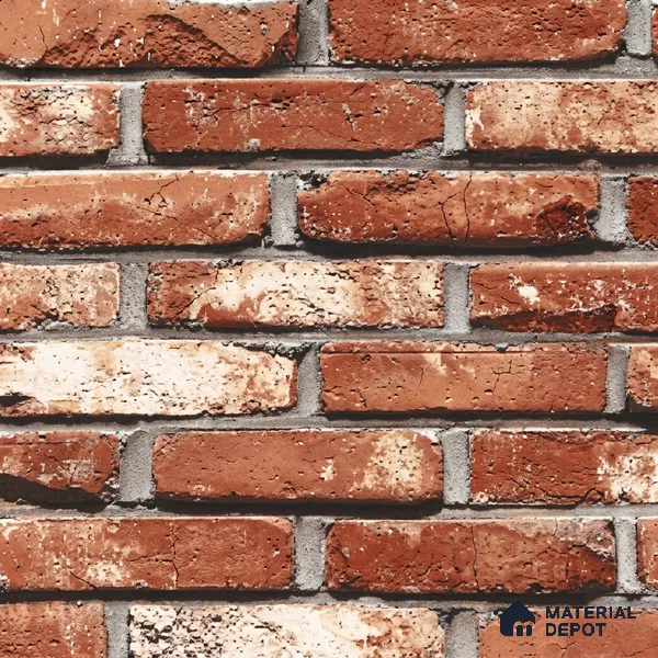 87033-3 | 5 Meter x 42 Inch PVC Brick Look Wallpaper - 57 Sq. Ft. | Minimum 15% wastage during installation