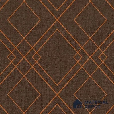 88495-3 | Brown Line Diamonds PVC Geometric Wallpaper - 5 Meter x 42 Inch, 57 Sq. Ft. (Min. 15% Wastage)