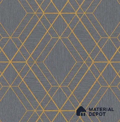 88380-4 | Grey Line Diamonds PVC Geometric Wallpaper - 5 Meter x 42 Inch, 57 Sq. Ft. (Min. 15% Wastage)