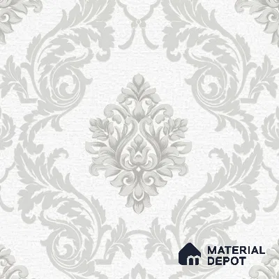 88474-1 | 5 Meter x 42 Inch PVC Damask Look Wallpaper - 57 Sq. Ft. | Minimum 15% wastage during installation