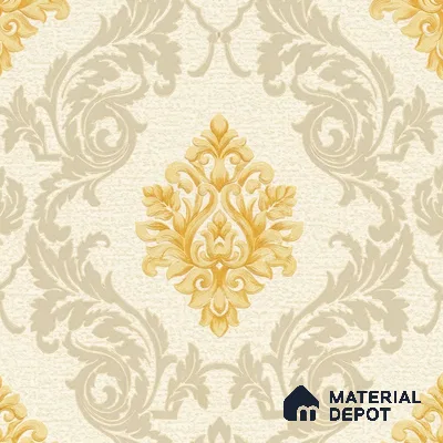 88474-2 | 5 Meter x 42 Inch PVC Damask Look Wallpaper - 57 Sq. Ft. | Minimum 15% wastage during installation