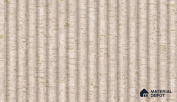 81280-2 | Warm Beige Wood Grain Stripe PVC Patterned Wallpaper - 5 Meter x 42 Inch, 57 Sq. Ft. (Min. 15% Wastage)