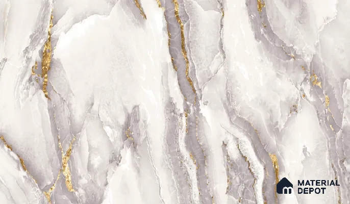81281-3 | 5 Meter x 42 Inch PVC Marble Look Wallpaper - 57 Sq. Ft. | Minimum 10% wastage during installation