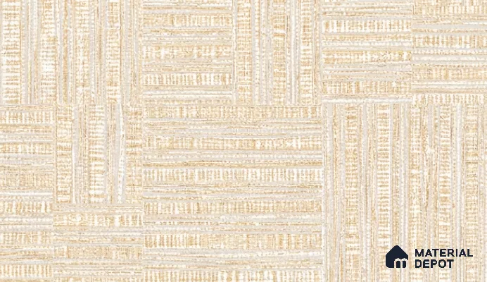 81288-2 | Cream Woven Mat PVC Textured Wallpaper - 5 Meter x 42 Inch, 57 Sq. Ft. (Min. 15% Wastage)