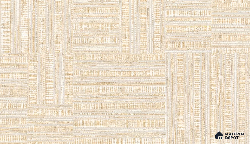 81288-2 | Cream Woven Mat PVC Textured Wallpaper - 5 Meter x 42 Inch, 57 Sq. Ft. (Min. 15% Wastage)
