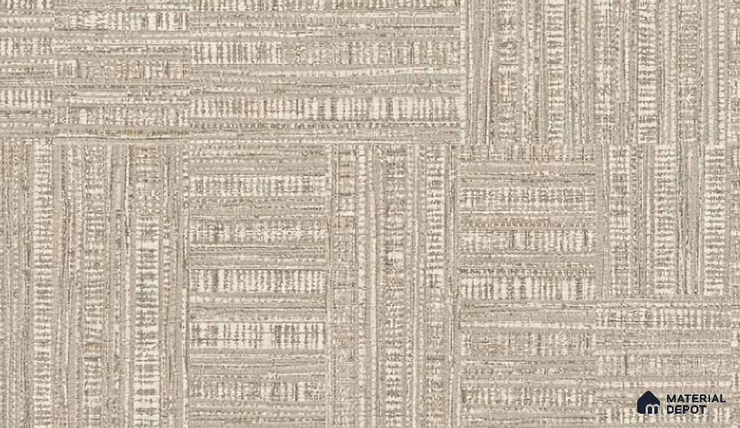 81288-3 | Beige Woven Mat PVC Textured Wallpaper - 5 Meter x 42 Inch, 57 Sq. Ft. (Min. 15% Wastage)