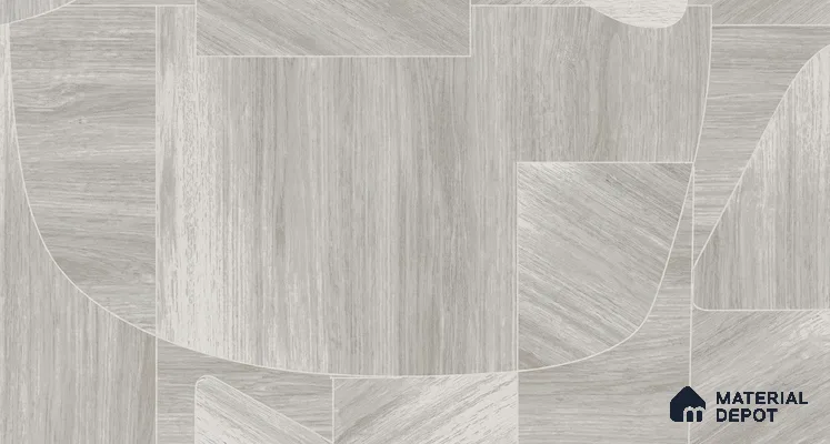 81289-2 | Silver Grey Wood Plank PVC Patterned Wallpaper - 5 Meter x 42 Inch, 57 Sq. Ft. (Min. 15% Wastage)