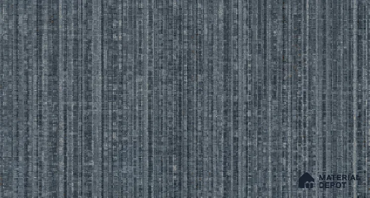 81294-8 | Slate Grey Linen Stripe Texture PVC Patterned Wallpaper - 5 Meter x 42 Inch, 57 Sq. Ft. (Min. 15% Wastage)