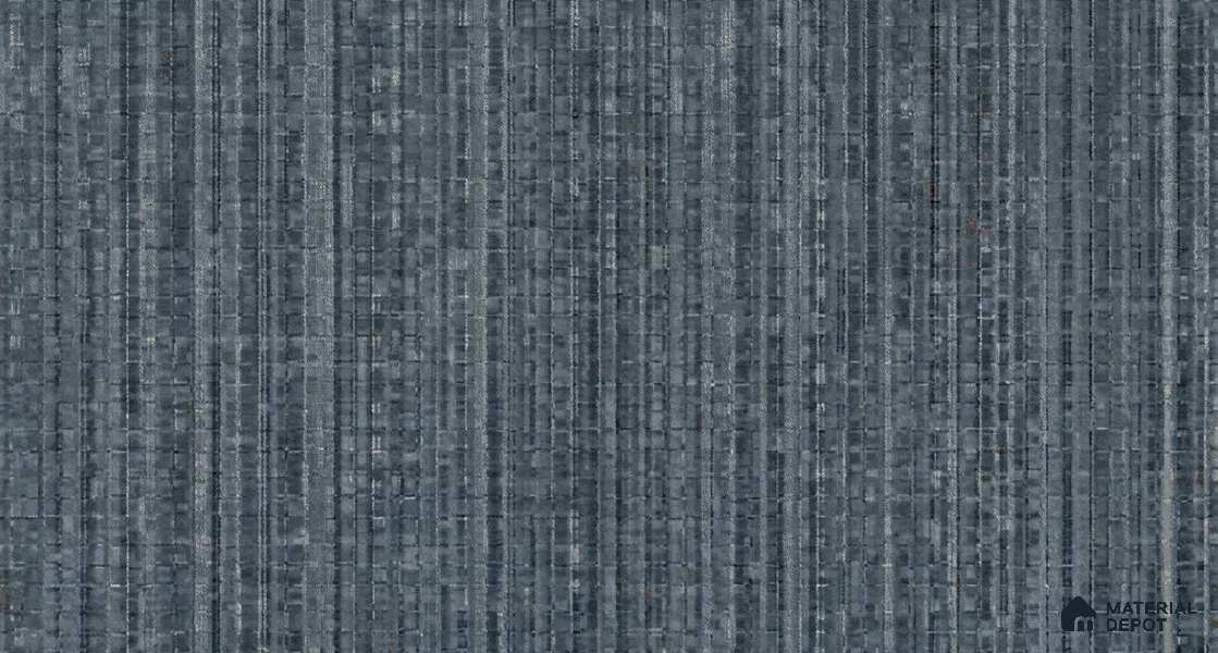 81294-8 | Slate Grey Linen Stripe Texture PVC Patterned Wallpaper - 5 Meter x 42 Inch, 57 Sq. Ft. (Min. 15% Wastage)
