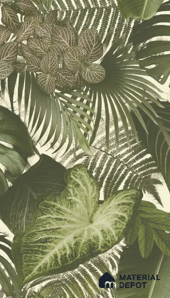 74016-2 | 5 Meter x 42 Inch PVC Florals Look Wallpaper - 57 Sq. Ft. | Minimum 15% wastage during installation