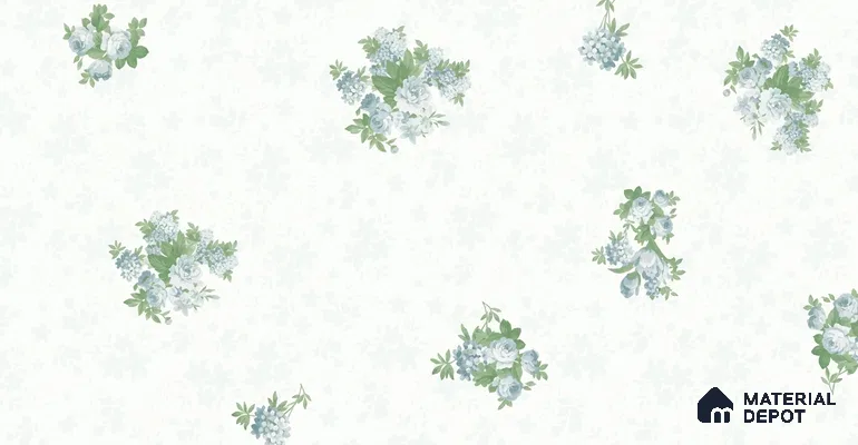 74026-1 | 5 Meter x 42 Inch PVC Florals Look Wallpaper - 57 Sq. Ft. | Minimum 15% wastage during installation
