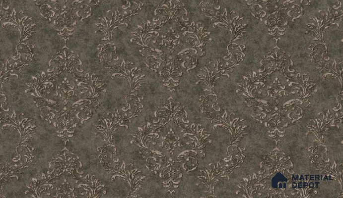 74022-4 | Olive Green Ditsy Floral Texture PVC Patterned Wallpaper - 5 Meter x 42 Inch, 57 Sq. Ft. (Min. 15% Wastage)