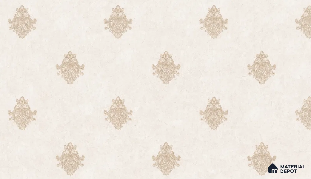 74024-2 | 5 Meter x 42 Inch PVC Damask Look Wallpaper - 57 Sq. Ft. | Minimum 15% wastage during installation
