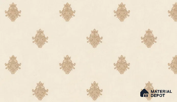 74024-3 | 5 Meter x 42 Inch PVC Damask Look Wallpaper - 57 Sq. Ft. | Minimum 15% wastage during installation