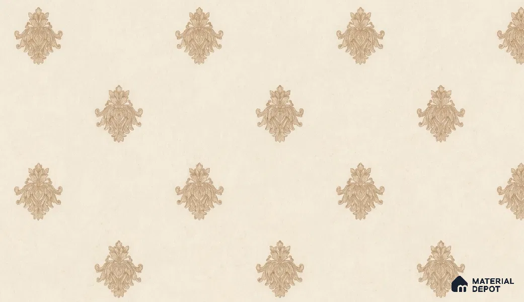 74024-3 | 5 Meter x 42 Inch PVC Damask Look Wallpaper - 57 Sq. Ft. | Minimum 15% wastage during installation