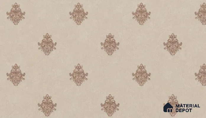 74024-4 | 5 Meter x 42 Inch PVC Damask Look Wallpaper - 57 Sq. Ft. | Minimum 15% wastage during installation