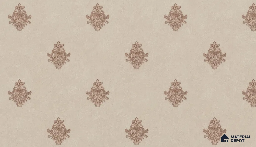 74024-4 | 5 Meter x 42 Inch PVC Damask Look Wallpaper - 57 Sq. Ft. | Minimum 15% wastage during installation