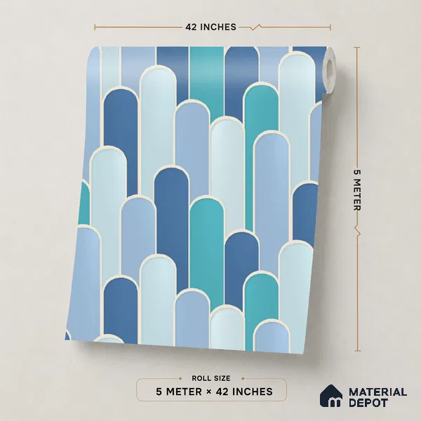 TC 705 | 5 Meter x 42 Inch  Patterned Look Wallpaper - 57 Sq. Ft.