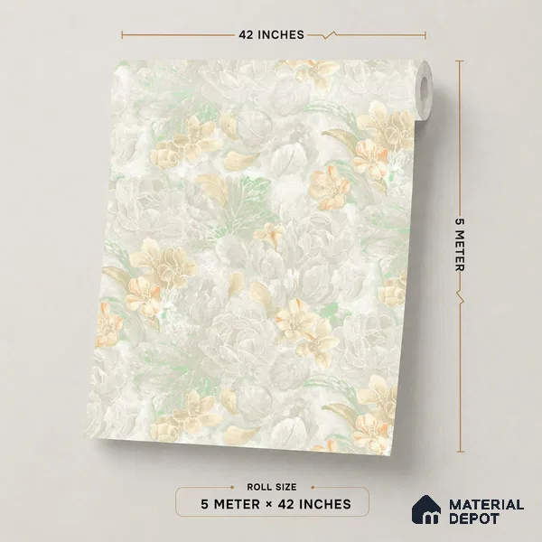TC 735 | 5 Meter x 42 Inch Florals Look Wallpaper - 57 Sq. Ft.