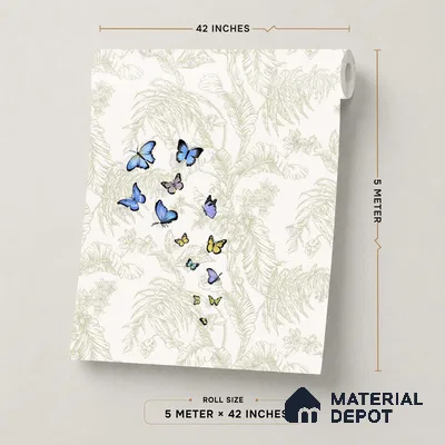 TC 796 | 5 Meter x 42 Inch  Florals Look Wallpaper - 57 Sq. Ft.
