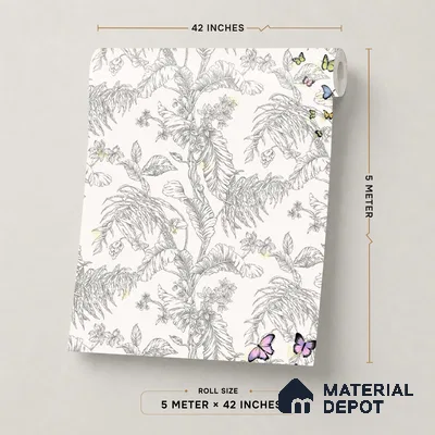 TC 797 | 5 Meter x 42 Inch  Florals Look Wallpaper - 57 Sq. Ft.