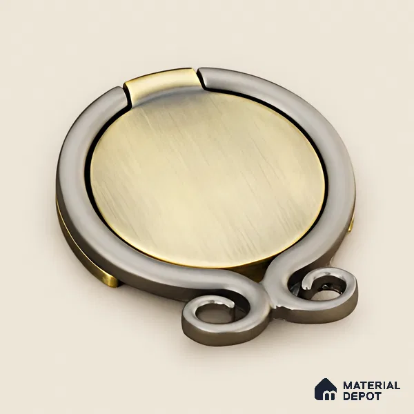 Ottr Zinc Kadi HA 00354 B Antique Brass Gold Black Finish - Standard | 2 Years Warranty