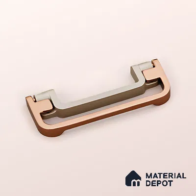 Ottr Zinc Kadi HA 00360 I White Pearl Rose Gold Finish - Small | 2 Years Warranty