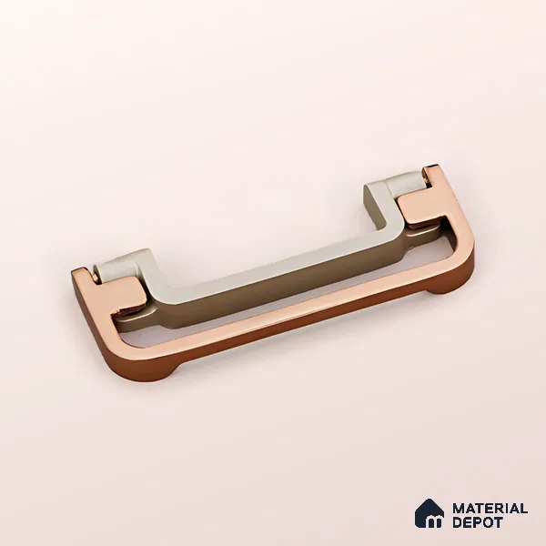 Ottr Zinc Kadi HA 00360 I White Pearl Rose Gold Finish - Small | 2 Years Warranty