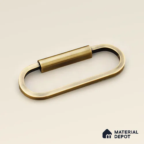 Ottr Stainless Steel Kadi HA 00365 C Antique Brass Finish - 4in | 2 Years Warranty