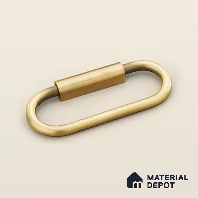 Ottr Stainless Steel Kadi HA 00366 C Antique Brass Finish - 4in | 2 Years Warranty