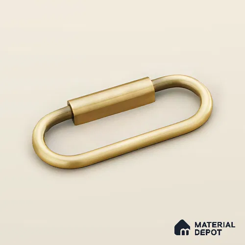 Ottr Stainless Steel Kadi HA 00366 C Antique Brass Finish - 4in | 2 Years Warranty