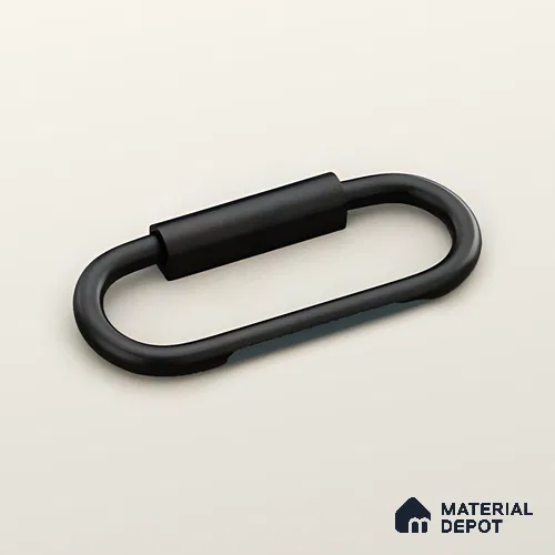 Ottr Stainless Steel Kadi HA 00366 D Black Finish - 4in | 2 Years Warranty