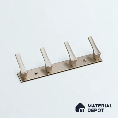 Ottr Zinc Aluminium Hook HA 00377 J Stainless Steel Finish - 4 Hook | 2 Years Warranty