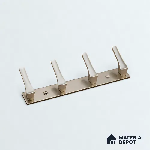 Ottr Zinc Aluminium Hook HA 00377 J Stainless Steel Finish - 4 Hook | 2 Years Warranty